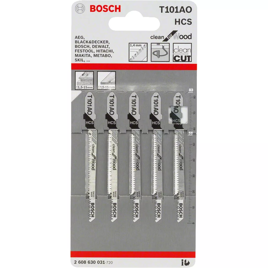 Lame de scie sauteuse BOSCH T 101 AO